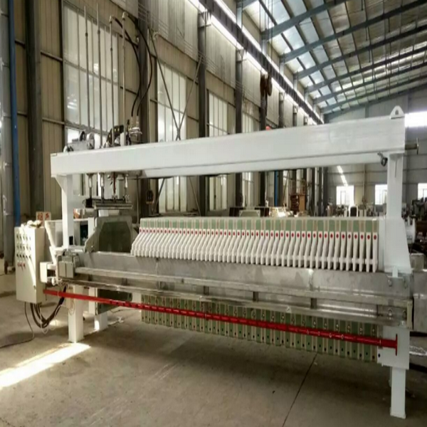 Filtro prensa de máquina pequeña con funcionamiento del sistema hidráulico