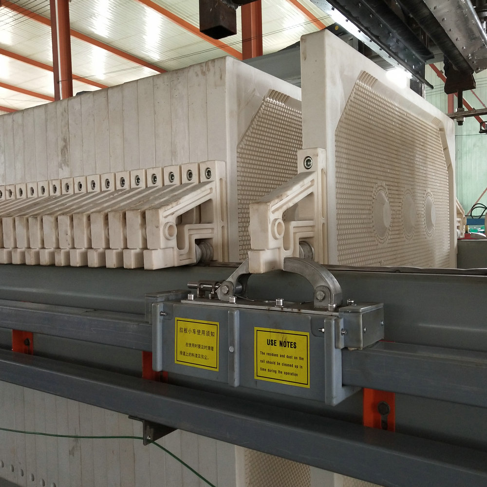 Filtro prensa de cámara de tratamiento de aguas residuales automático