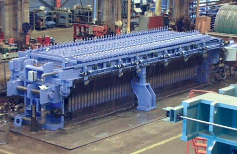 Filtro prensa de marco hidráulico industrial para fabricación de papel
